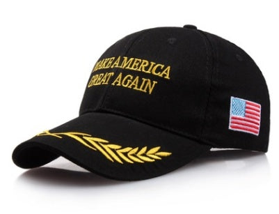Breathable Cotton USA Baseball Cap with Side Flag Patch - Adjustable Outdoor Sun Hat